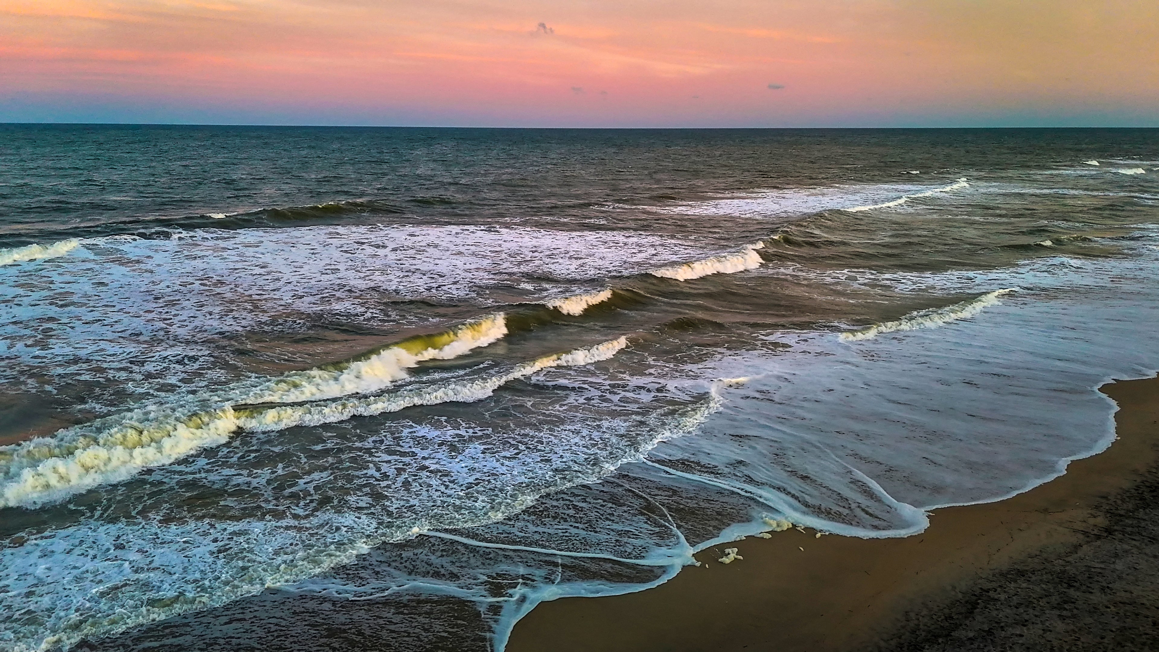 Long Beach Island NJ sunset looking South