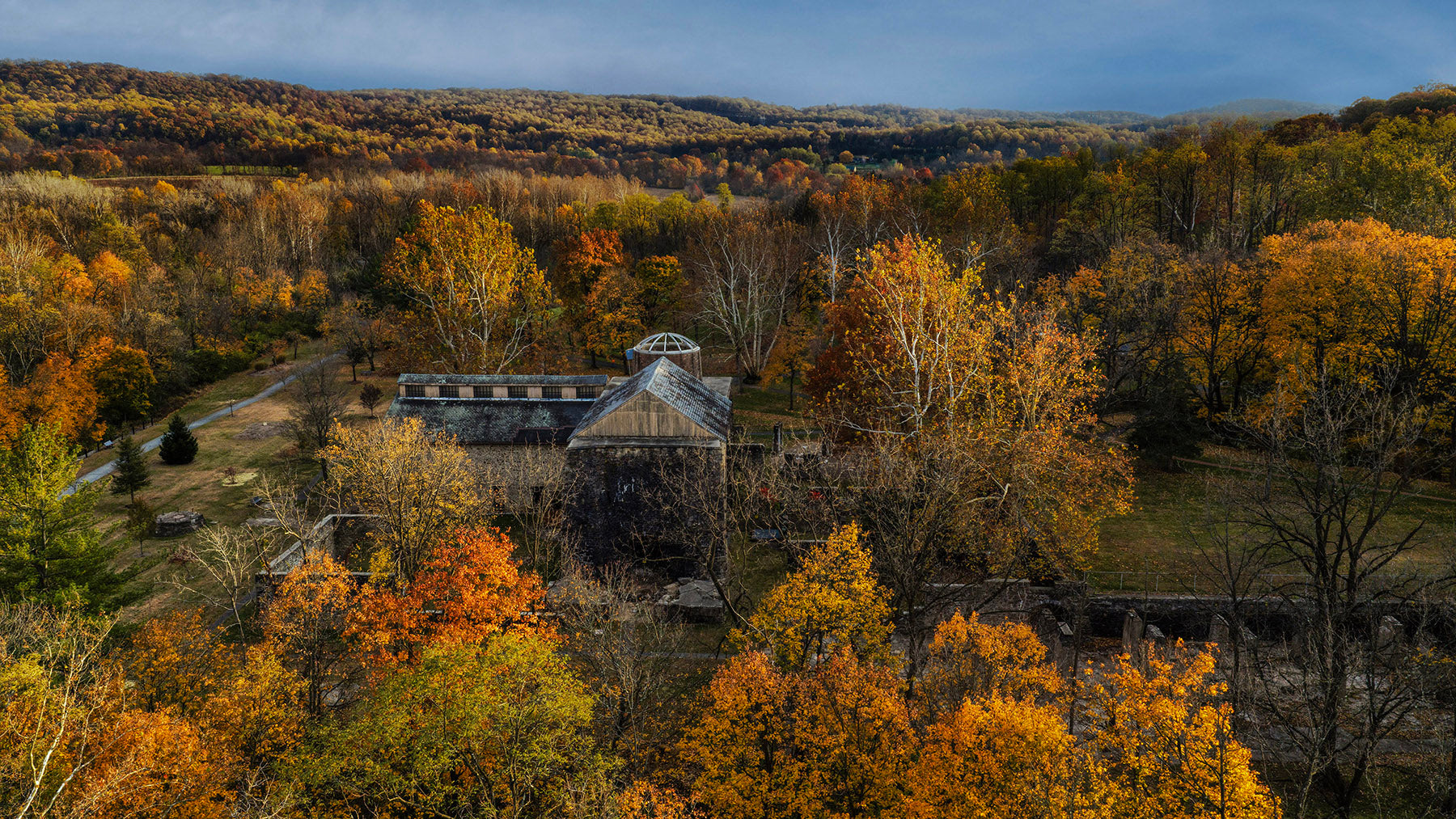 Fall leaves in Lock Ridge Park