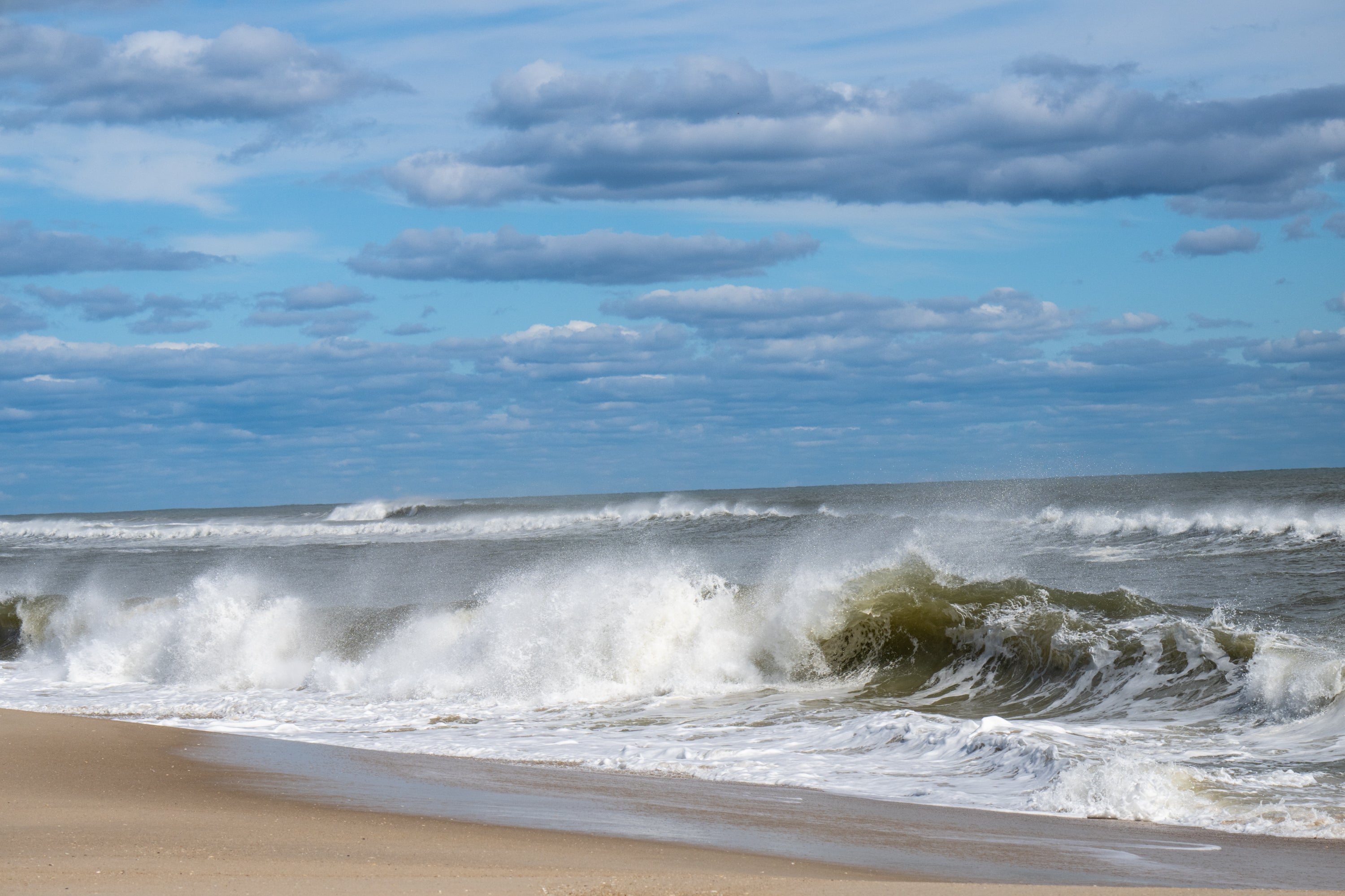 Wave crashing on LBI, NJ