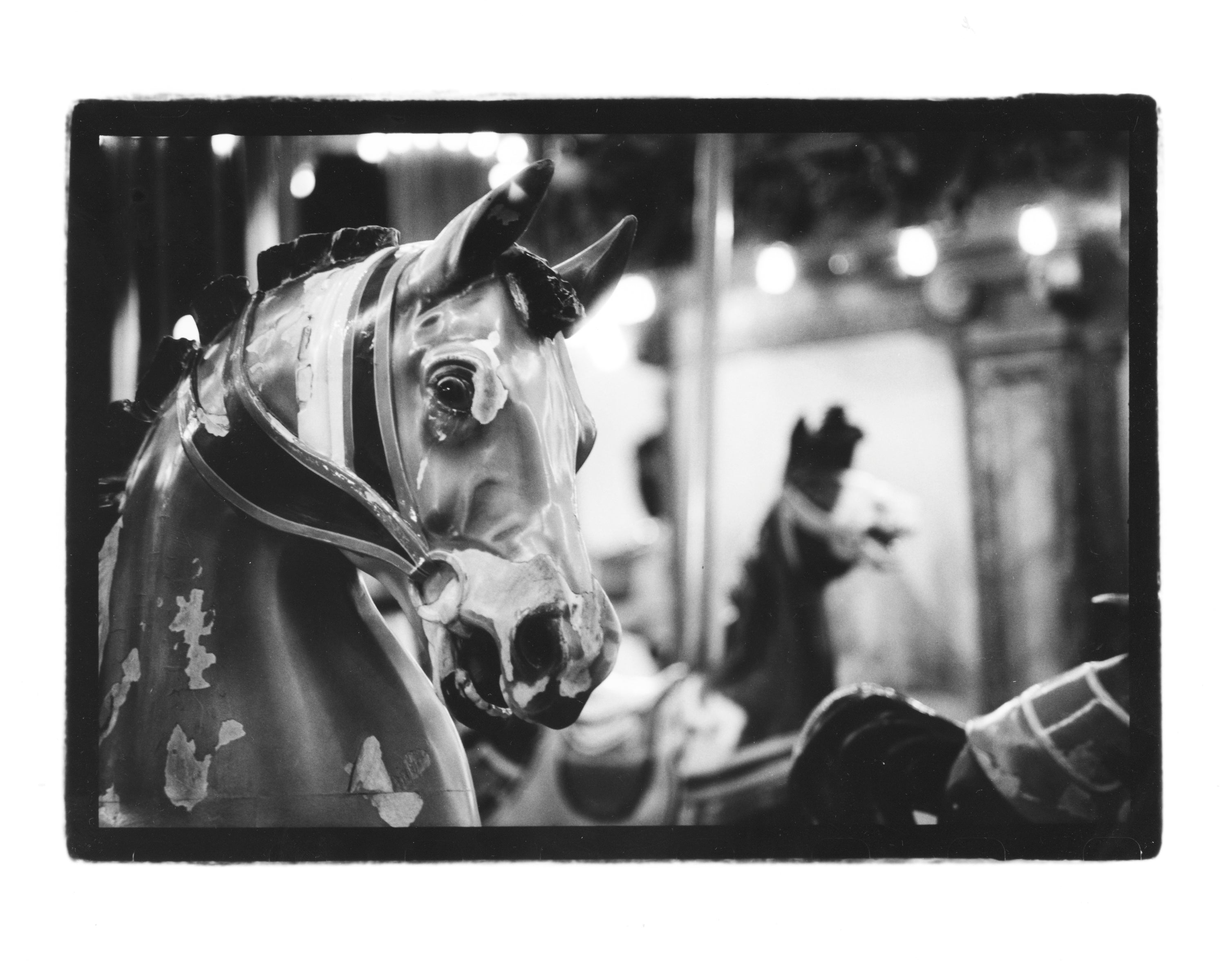 Antique Horse on carousel